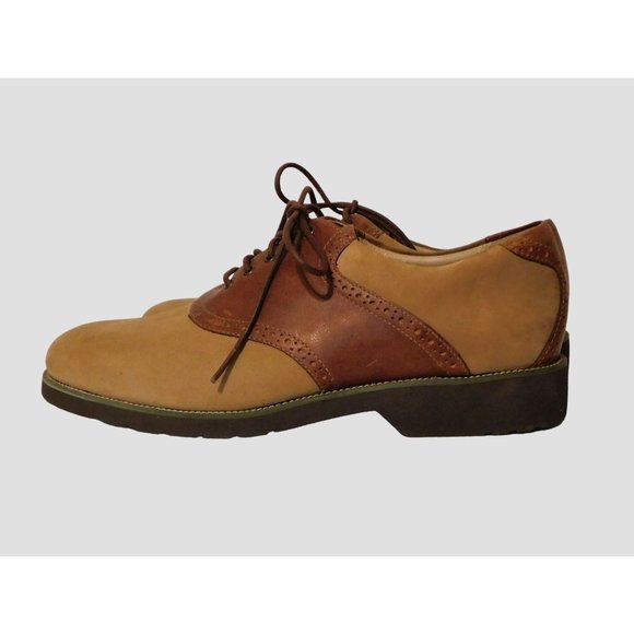 Rockport Mens Shoes 10M Leather Oxford Ties Brown Tan - Picture 4 of 13